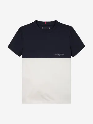 Tommy Hilfiger Boys Colourblock T-Shirt in Navy