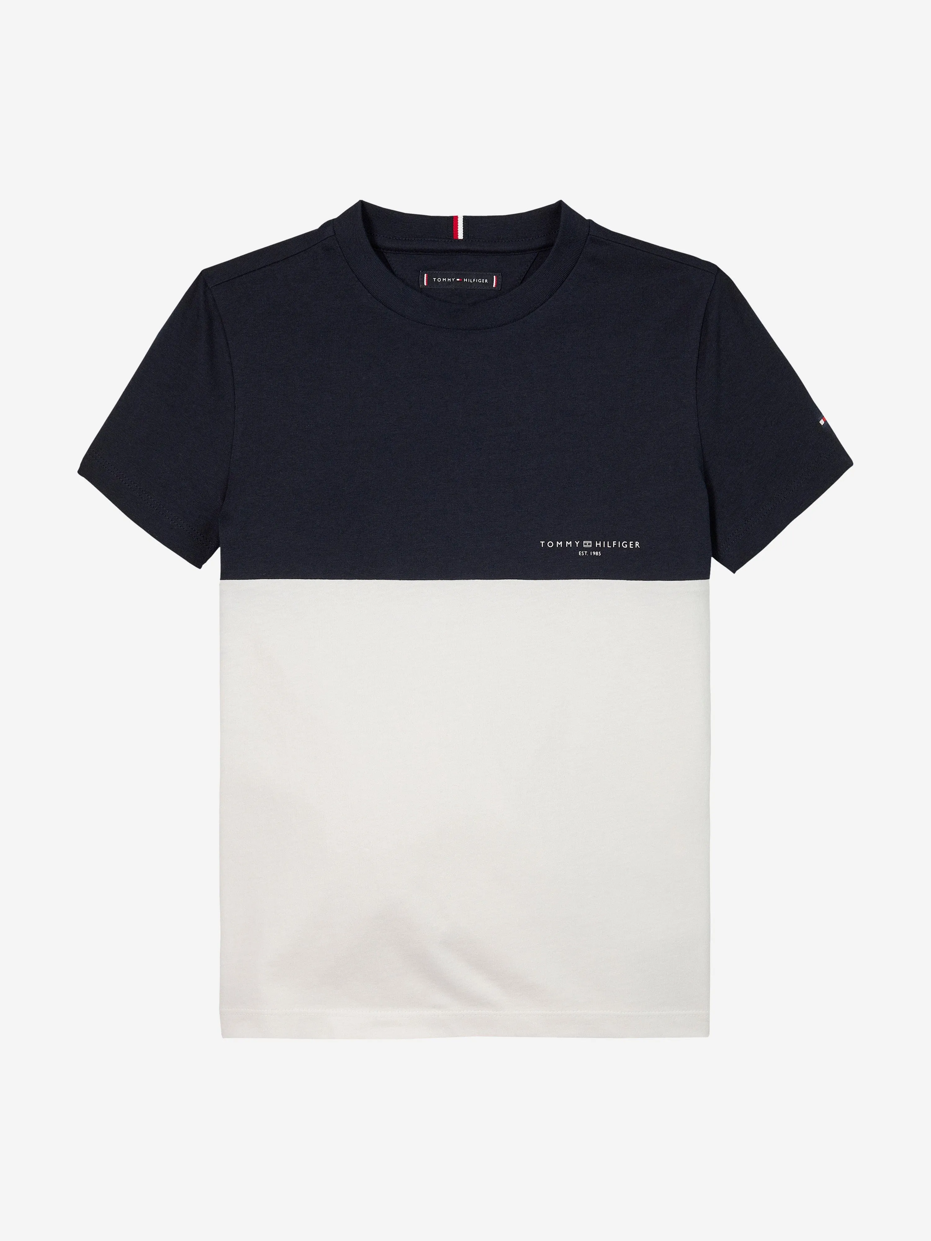Tommy Hilfiger Boys Colourblock T-Shirt in Navy