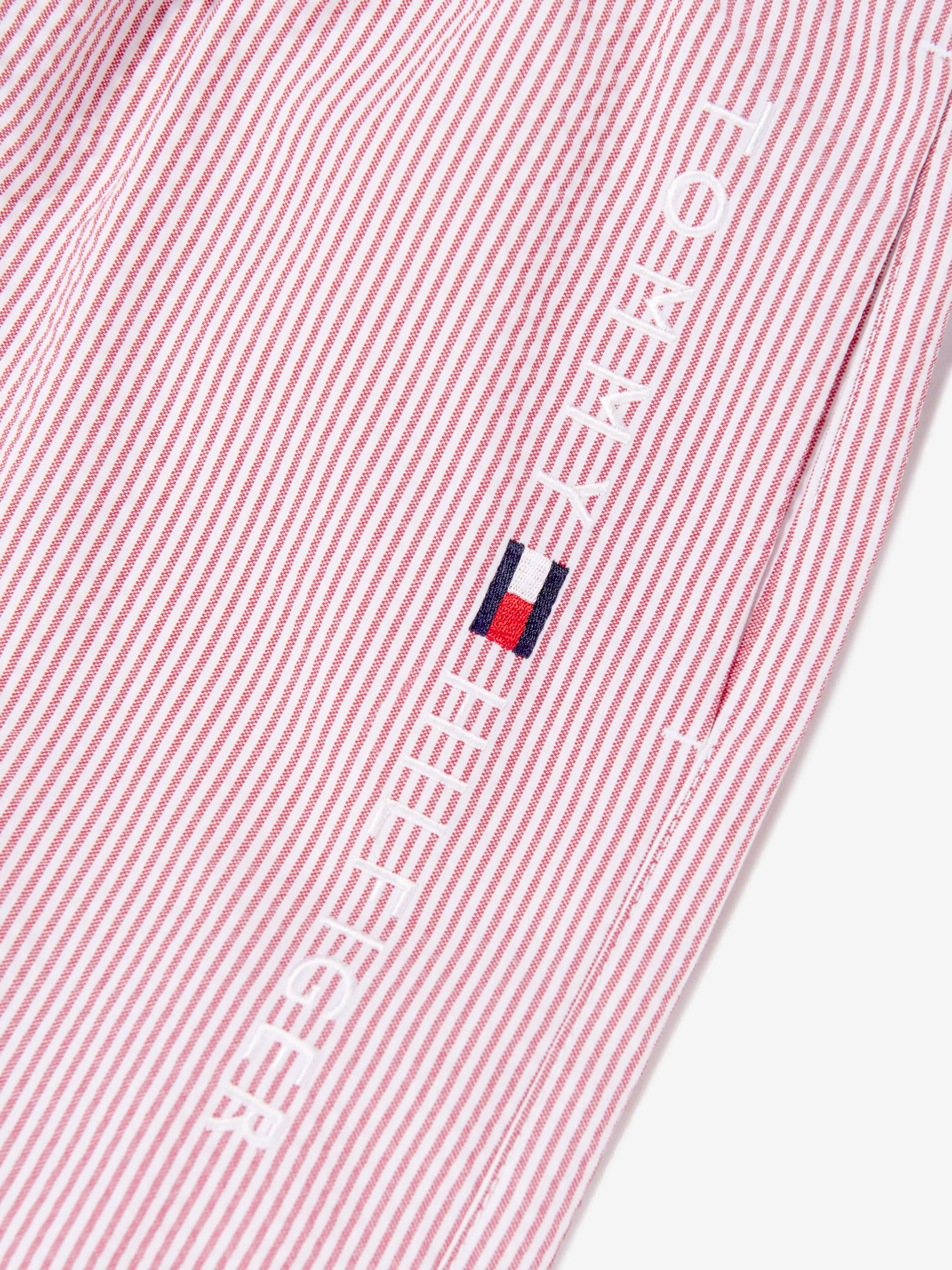 Tommy Hilfiger Boys Medium Drawstring Swim Shorts in Red