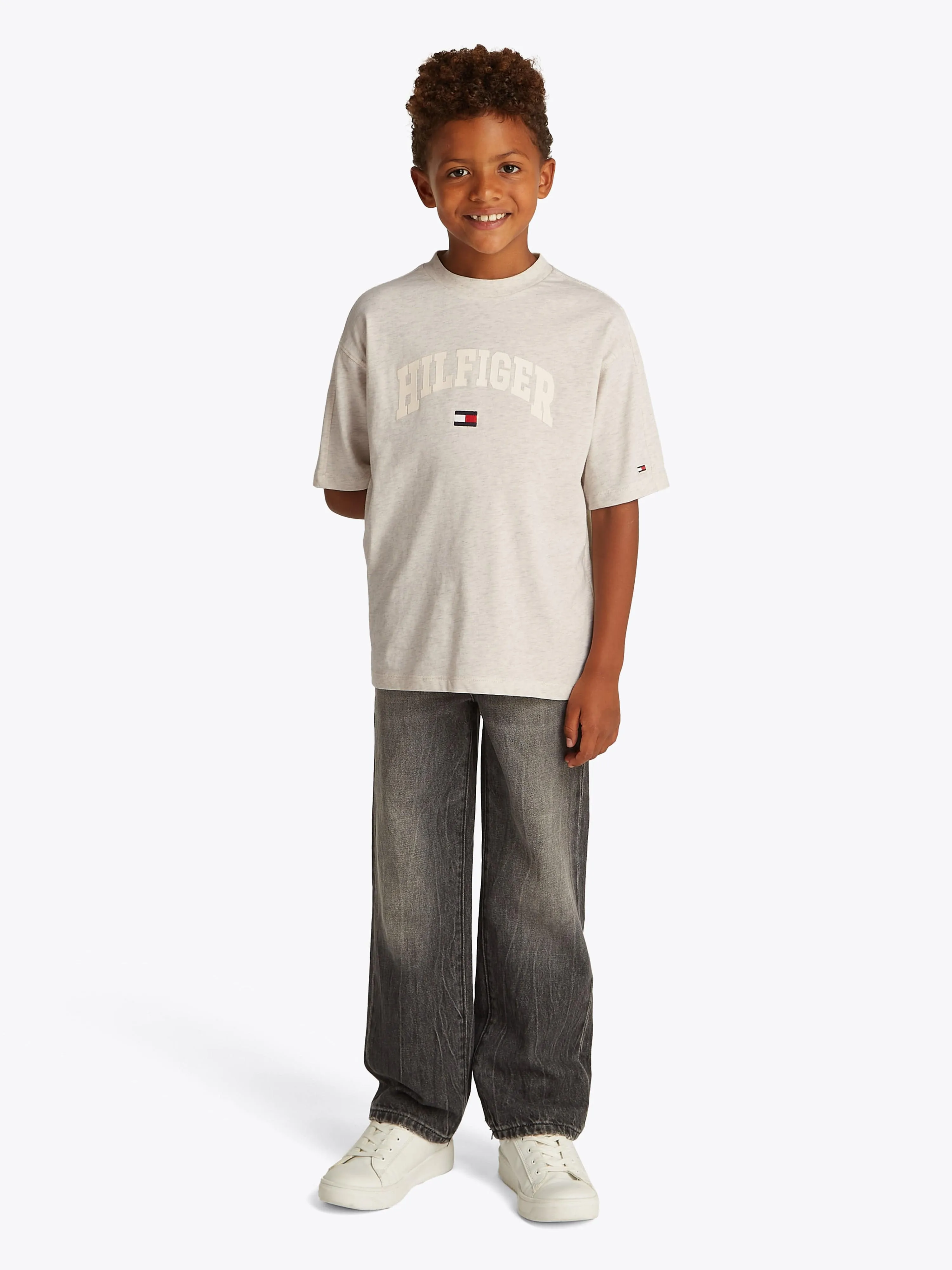 Tommy Hilfiger Boys Varsity T-Shirt in Grey