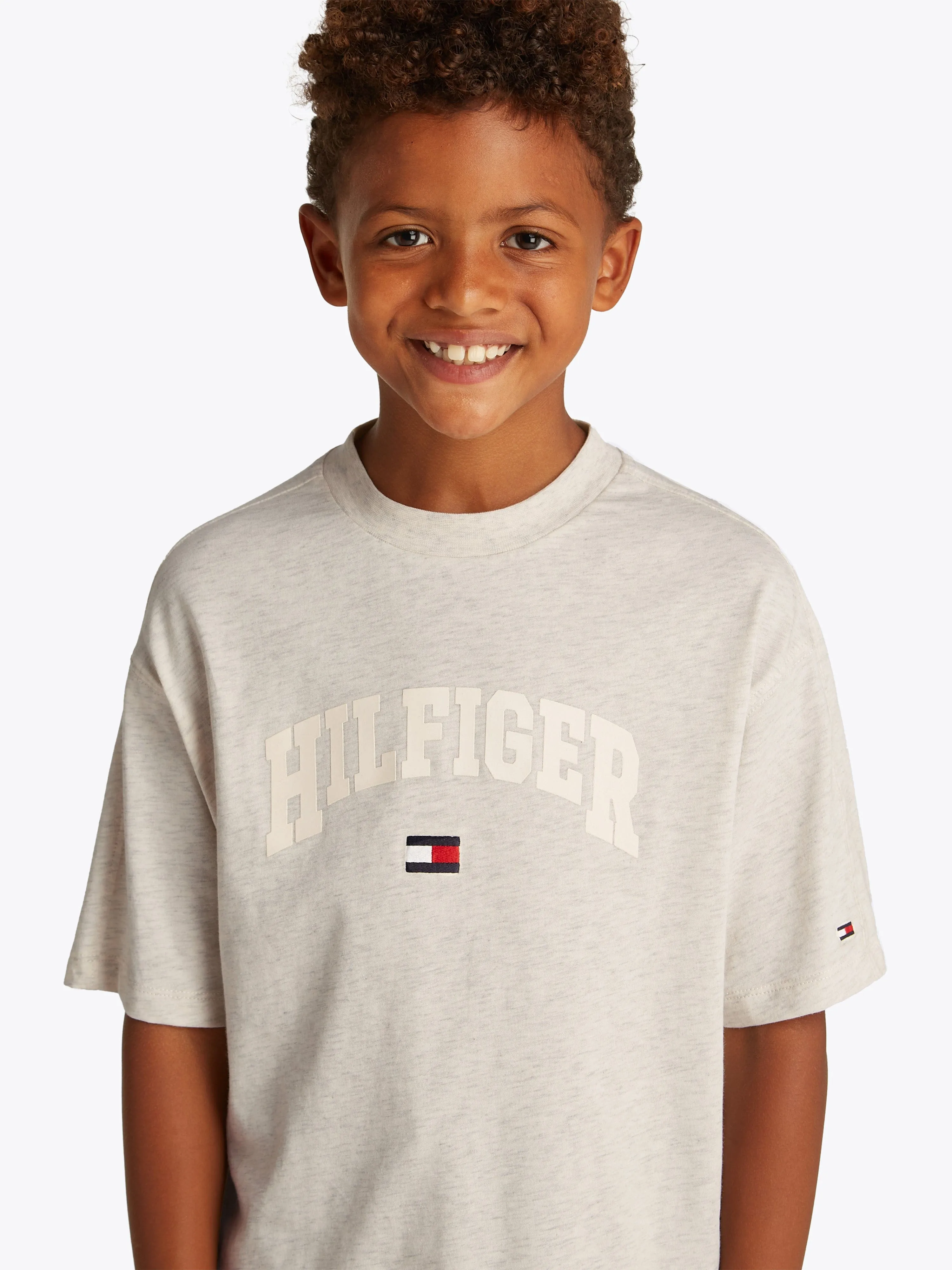 Tommy Hilfiger Boys Varsity T-Shirt in Grey