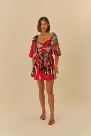 Vestido Curto Floral Lucia