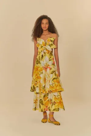 Vestido Flor Floral Ararajuba Corrida
