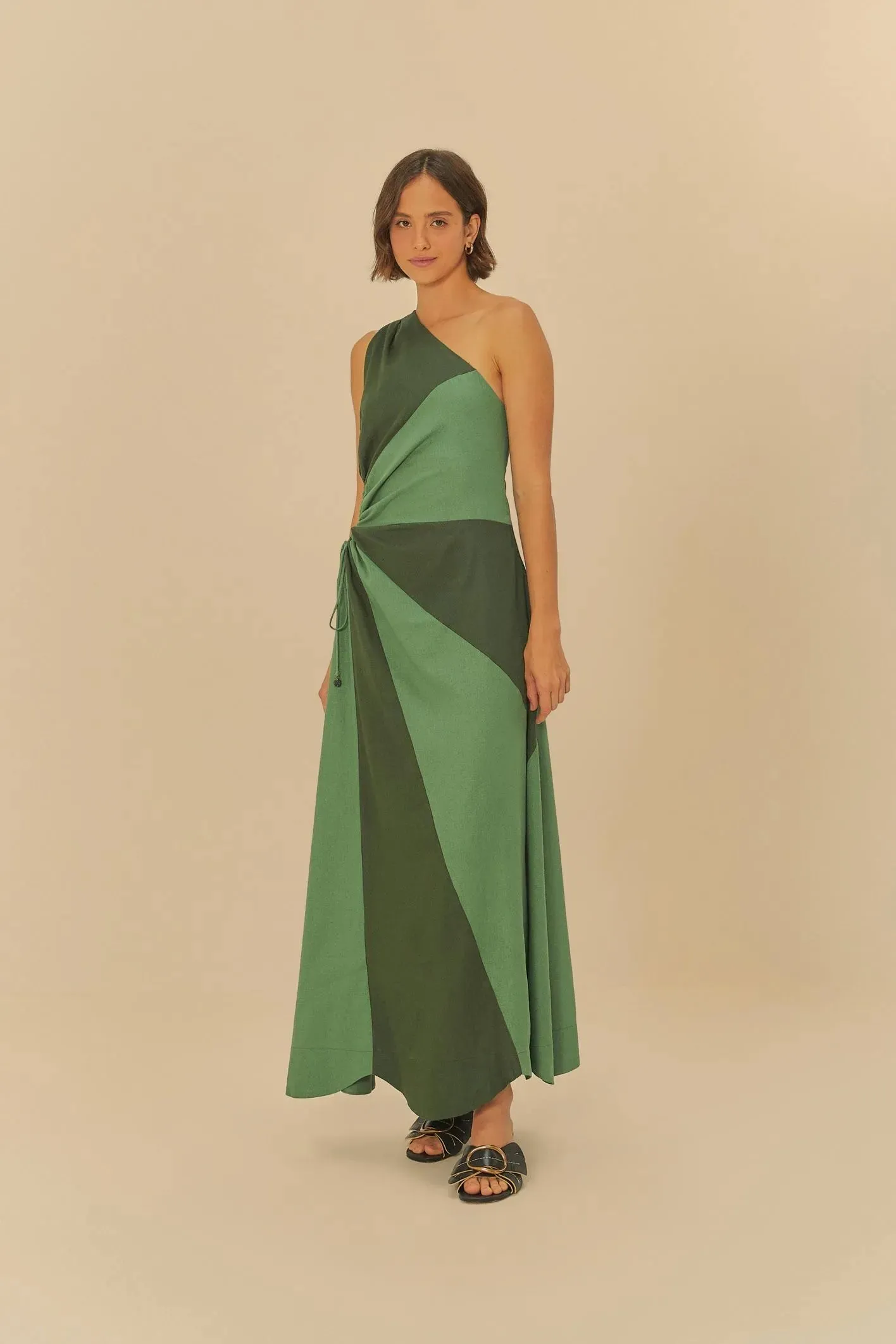 Vestido Ombro So Patch Colorido