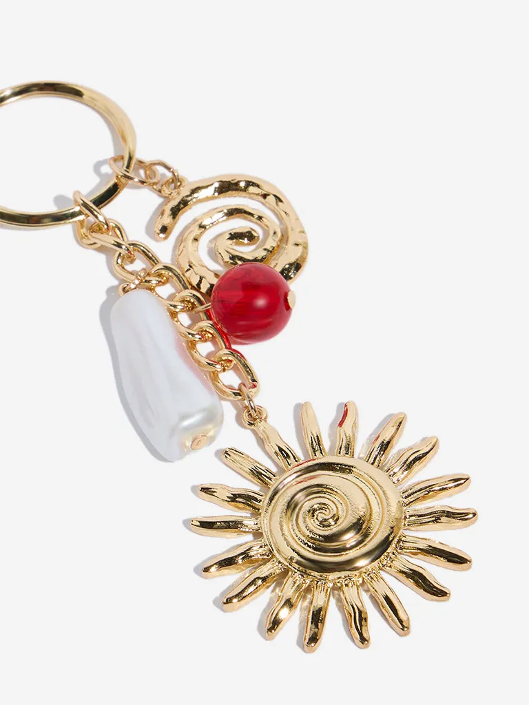 Westside Gold Metallic Sun Bag Charm