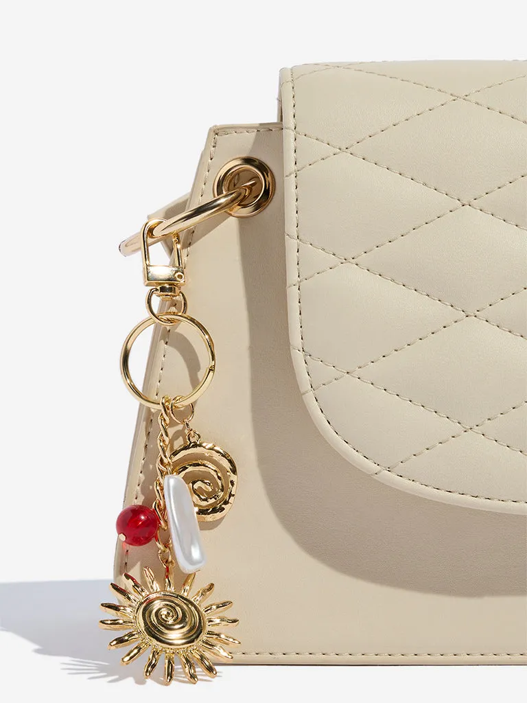 Westside Gold Metallic Sun Bag Charm