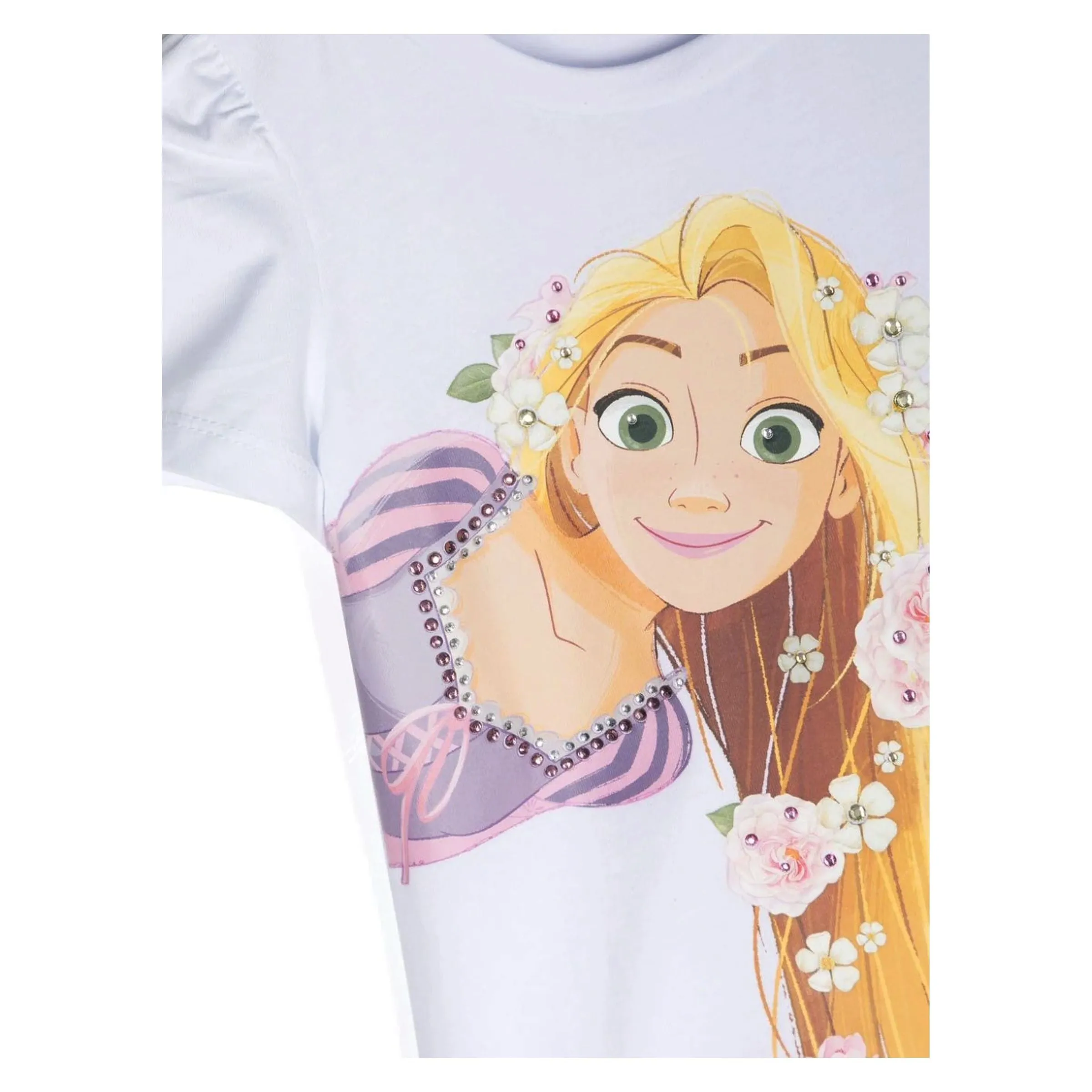 White & Pink Repunzel Dress