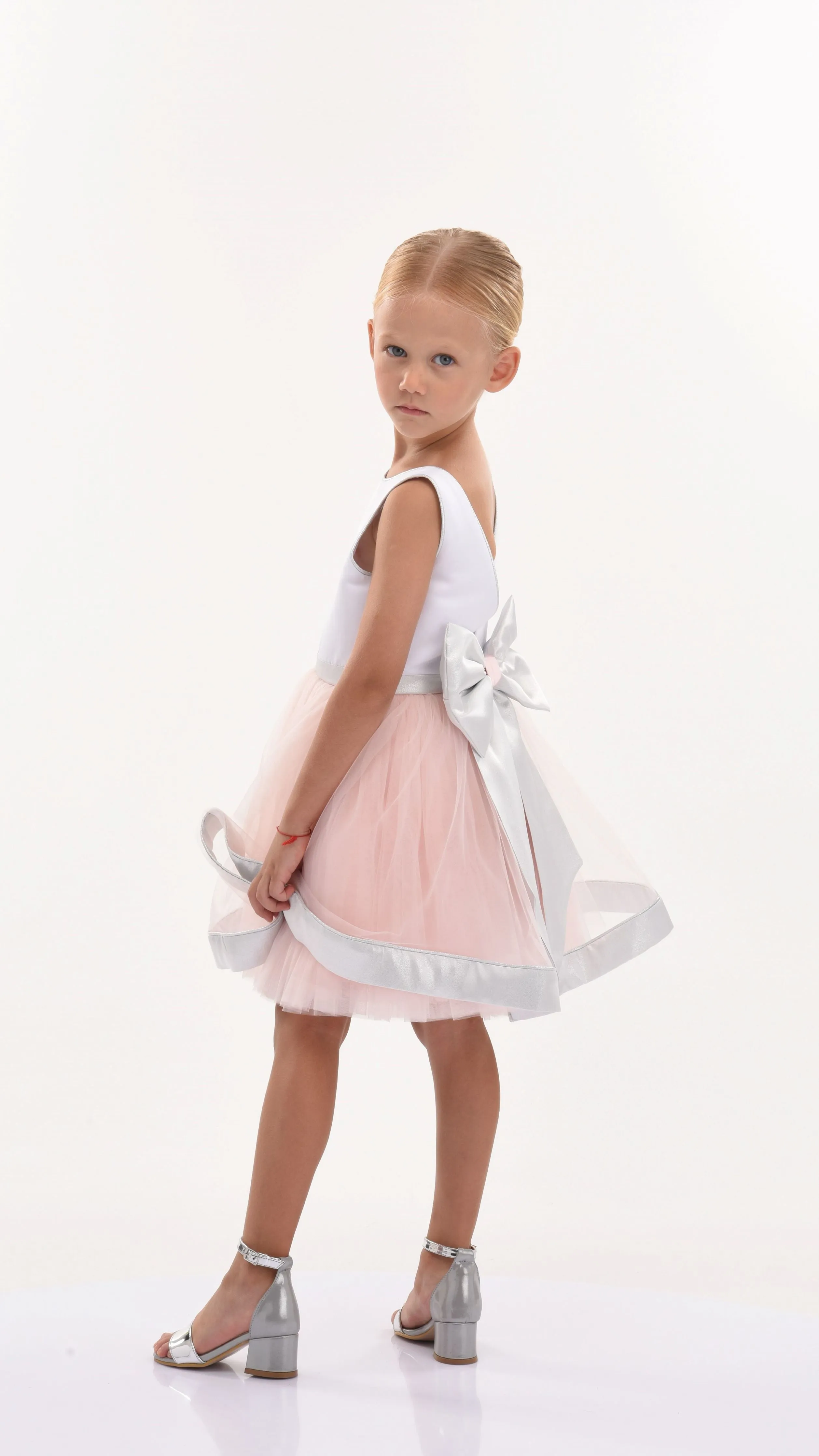 White Emory Bow Dress