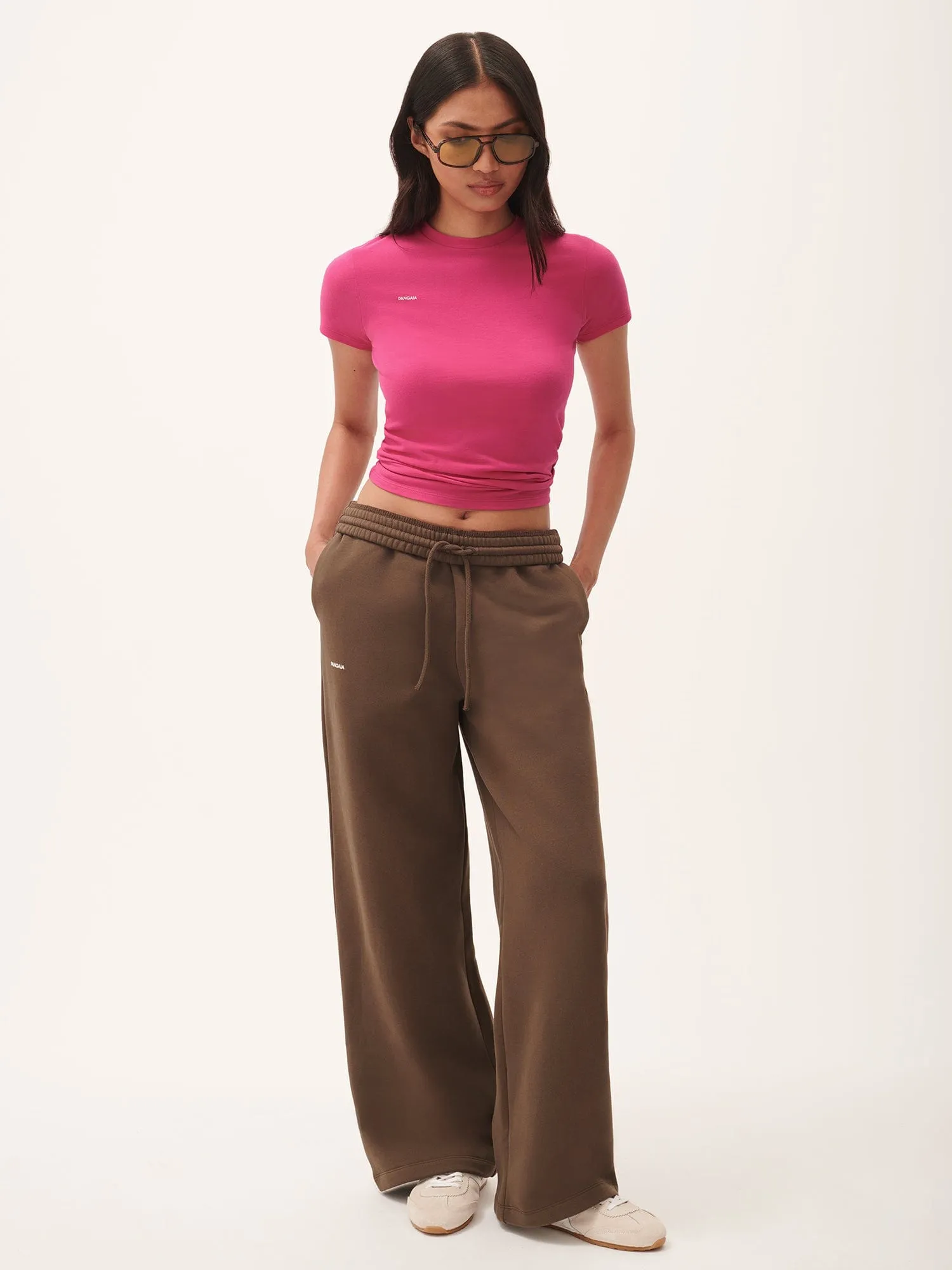 Womens 365 Cotton-Stretch T-shirt—Howlite Pink
