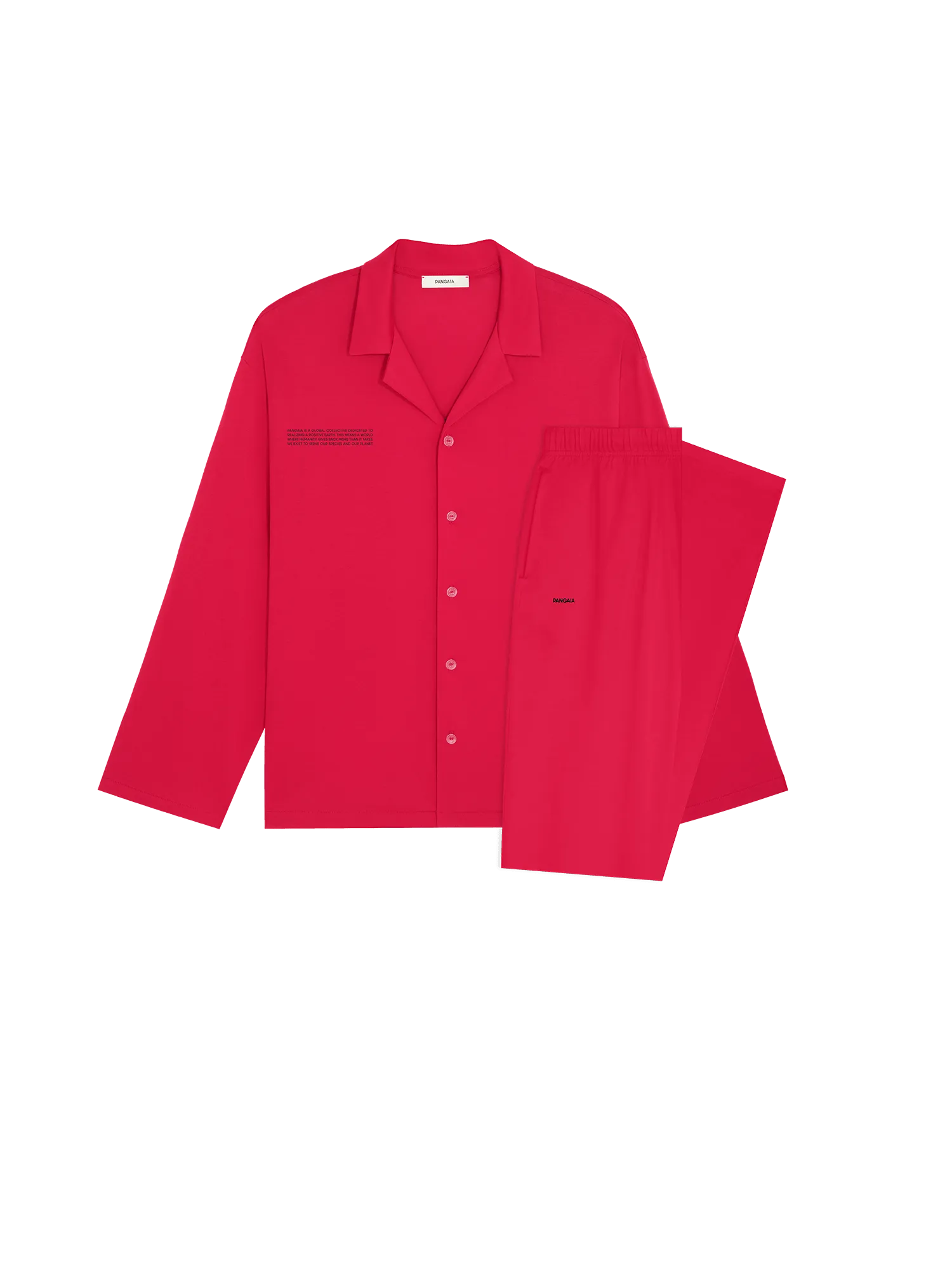 Womens 365 Lightweight Long Pyjama Set —goji red