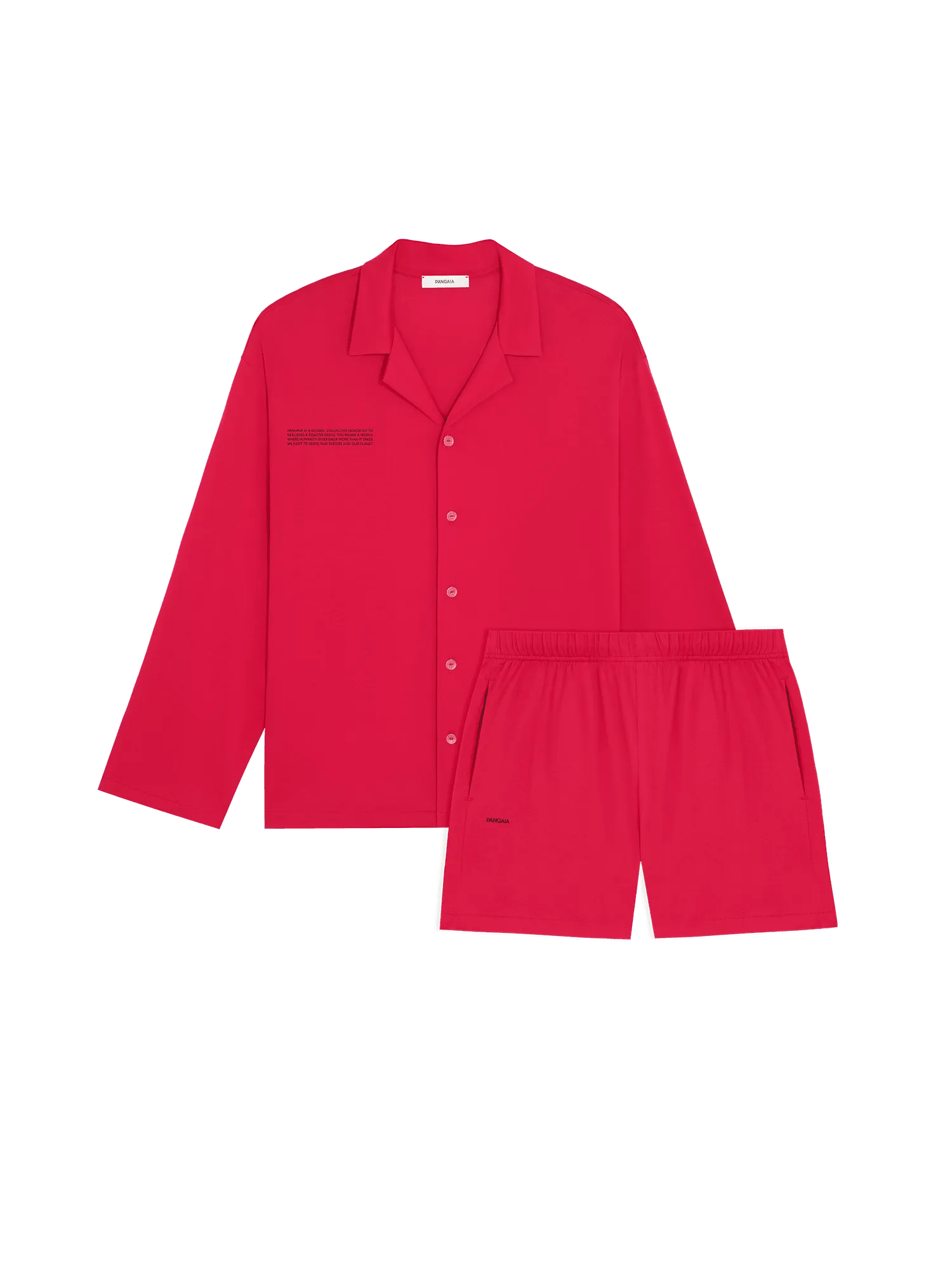 Womens 365 Lightweight Short Pyjama Shorts Set —goji red