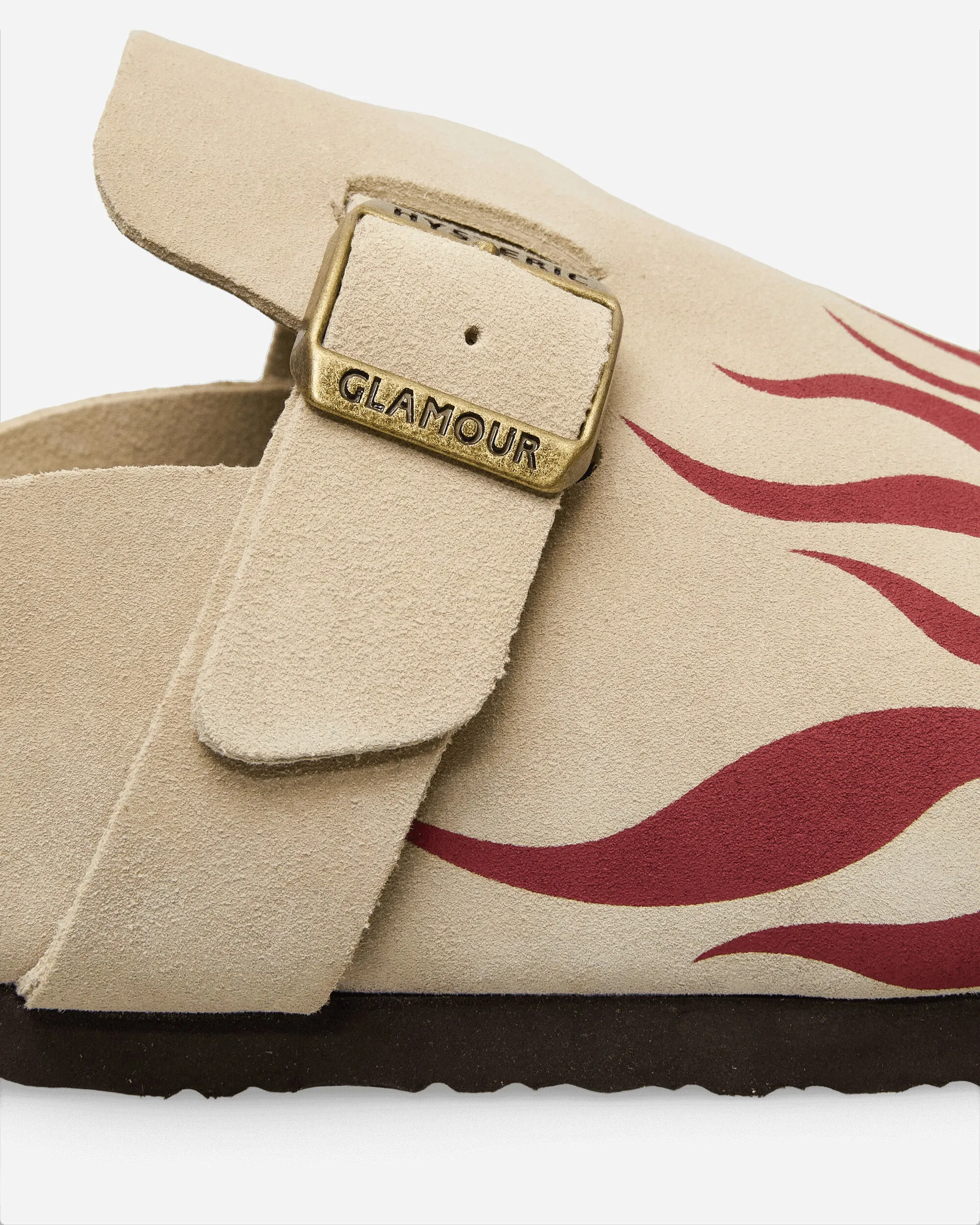 Women's Fire Pattern Sandals Beige