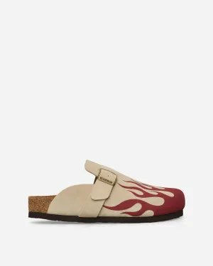 Women's Fire Pattern Sandals Beige