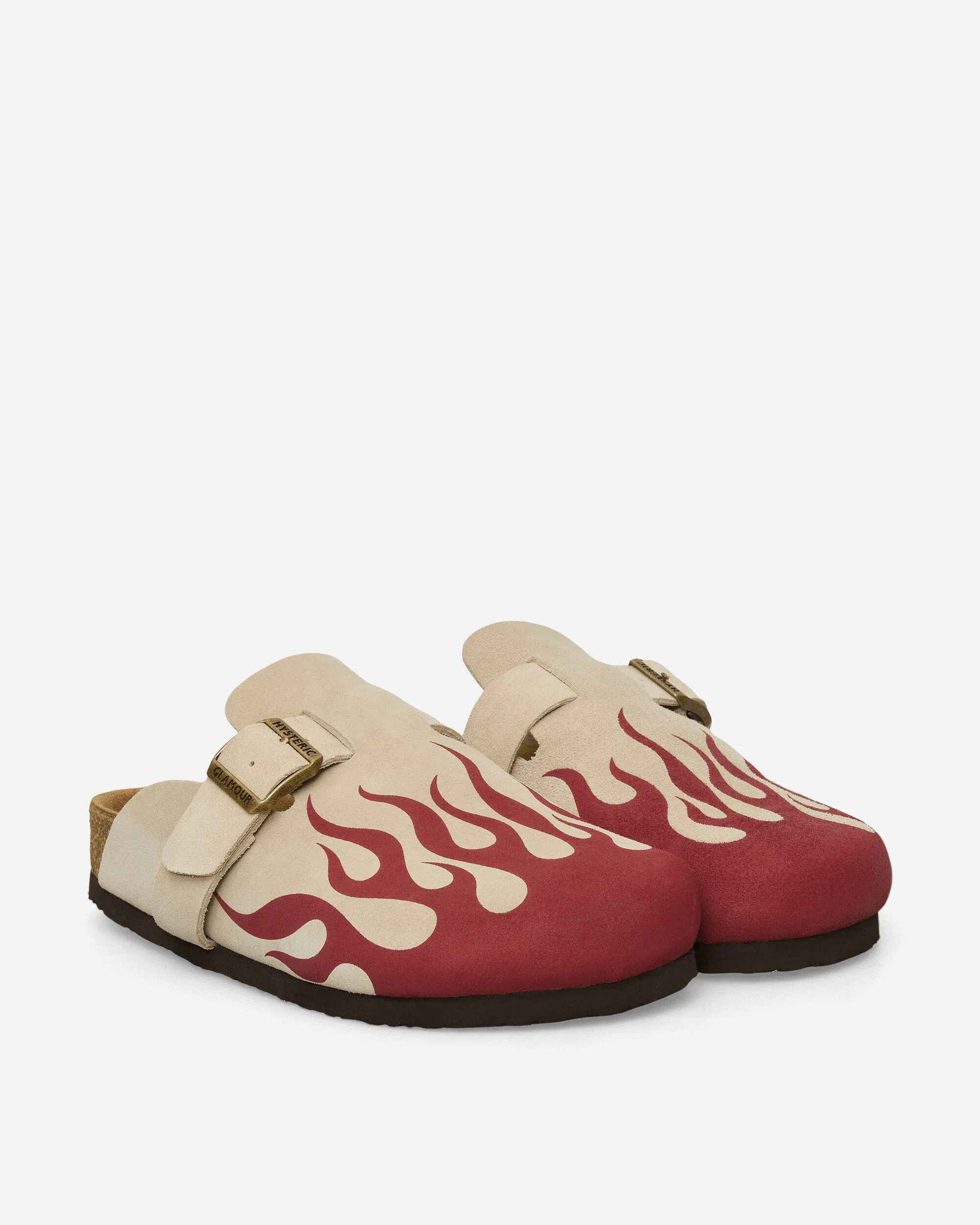 Women's Fire Pattern Sandals Beige