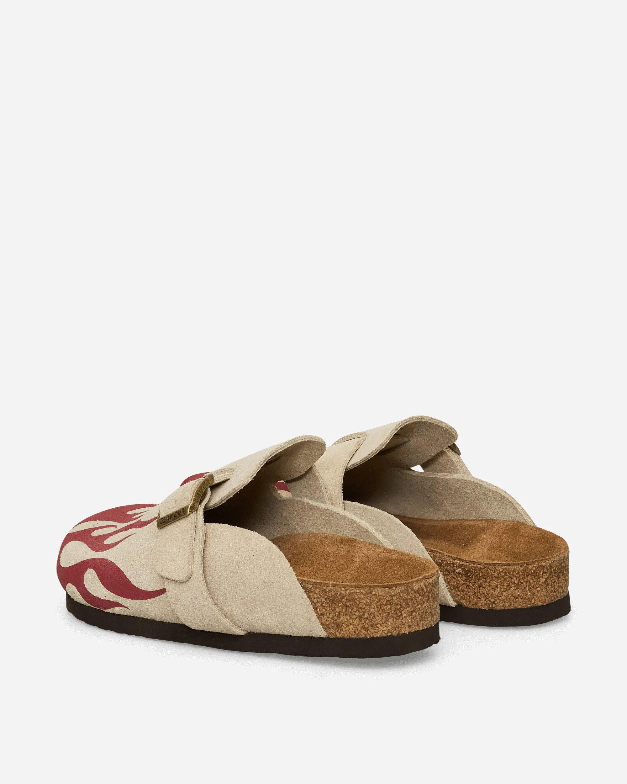 Women's Fire Pattern Sandals Beige