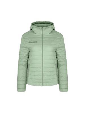 Womens Flower-Warmth Lite Jacket—Sage Green