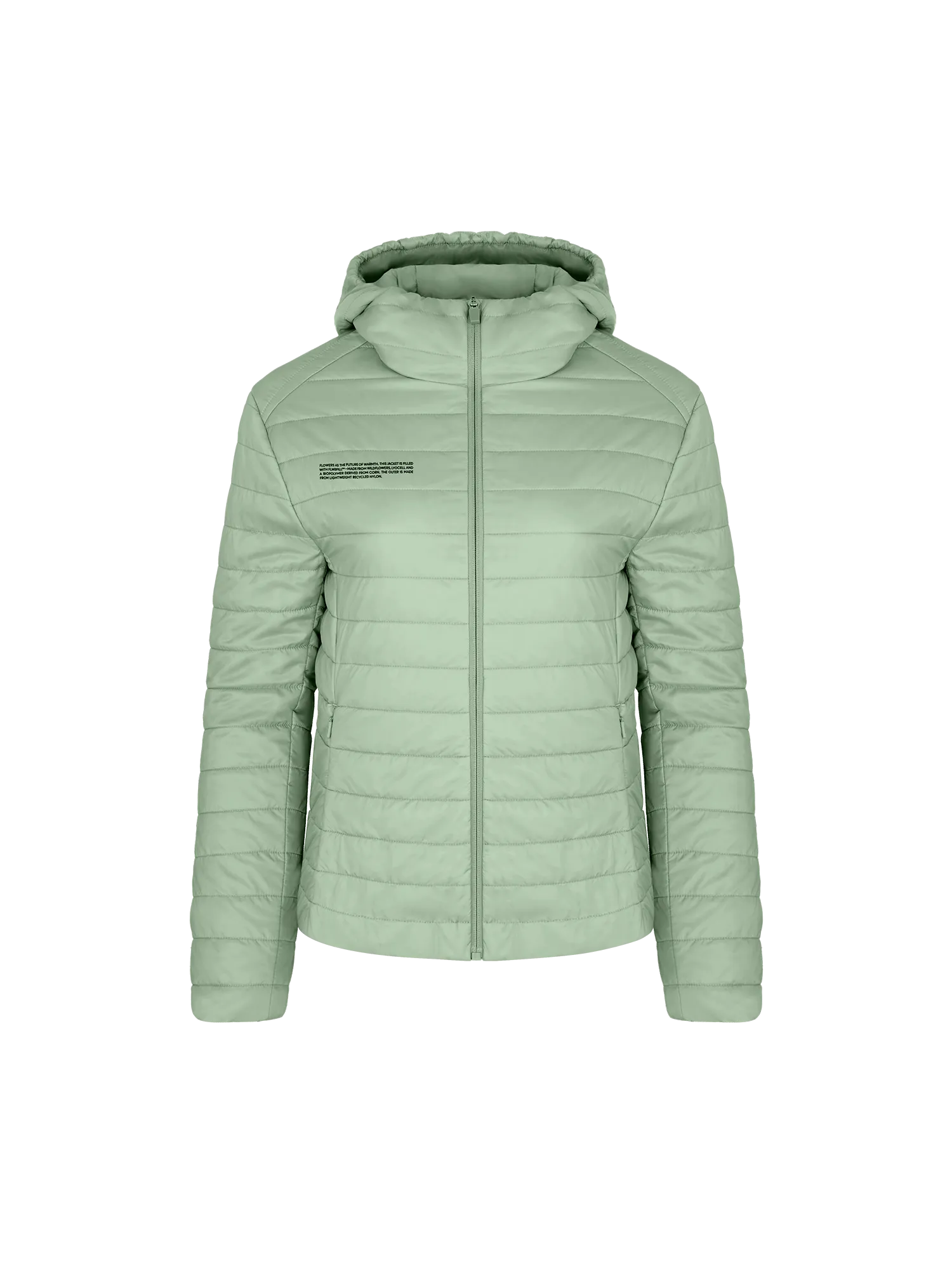 Womens Flower-Warmth Lite Jacket—Sage Green