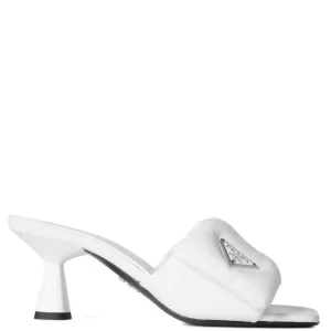 Womens Prada Quilted Nappa Leather Sandals